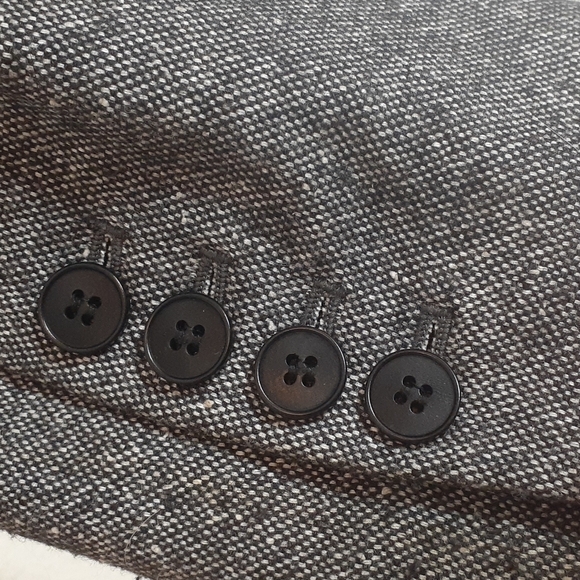 Talbots Womens Blazer Suit Jacket Gray Tweed Career Professional Business Size 6 - Picture 5 of 10